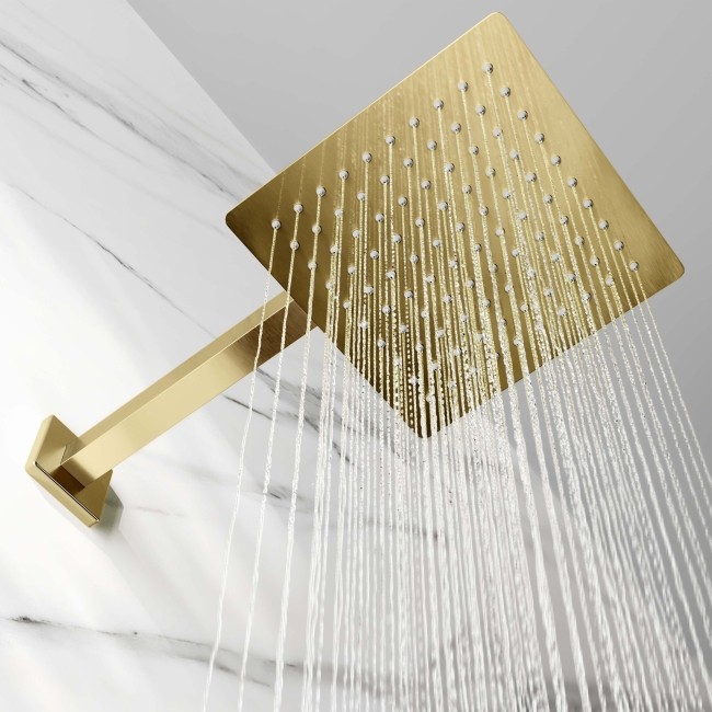 shower head 12 inch gold